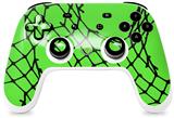 Skin Decal Wrap works with Original Google Stadia Controller Ripped Fishnets Green Skin Only CONTROLLER NOT INCLUDED