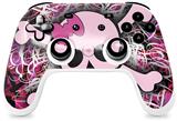 Skin Decal Wrap works with Original Google Stadia Controller Pink Skull Skin Only CONTROLLER NOT INCLUDED