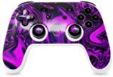 Skin Decal Wrap works with Original Google Stadia Controller Liquid Metal Chrome Purple Skin Only CONTROLLER NOT INCLUDED
