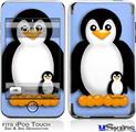 iPod Touch 2G & 3G Skin - Penguins on Blue