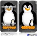 iPod Touch 2G & 3G Skin - Penguins on Black