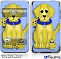 iPod Touch 2G & 3G Skin - Puppy Dogs on Blue