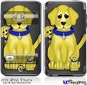 iPod Touch 2G & 3G Skin - Puppy Dogs on Black