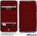 iPod Touch 2G & 3G Skin - Carbon Fiber Red