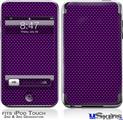 iPod Touch 2G & 3G Skin - Carbon Fiber Purple