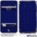 iPod Touch 2G & 3G Skin - Carbon Fiber Blue