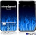 iPod Touch 2G & 3G Skin - Fire Flames Blue