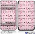 iPod Touch 2G & 3G Skin - Fight Like A Girl Breast Cancer Ribbons and Hearts