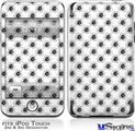 iPod Touch 2G & 3G Skin - Kearas Daisies Black on White