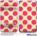 iPod Touch 2G & 3G Skin - Kearas Polka Dots Pink On Cream