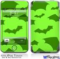 iPod Touch 2G & 3G Skin - Deathrock Bats Green