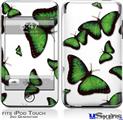 iPod Touch 2G & 3G Skin - Butterflies Green