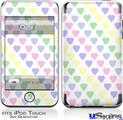 iPod Touch 2G & 3G Skin - Pastel Hearts on White