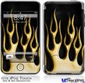 iPod Touch 2G & 3G Skin - Metal Flames Yellow