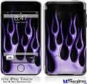 iPod Touch 2G & 3G Skin - Metal Flames Purple