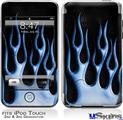 iPod Touch 2G & 3G Skin - Metal Flames Blue