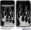 iPod Touch 2G & 3G Skin - Metal Flames Chrome