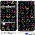 iPod Touch 2G & 3G Skin - Kearas Peace Signs Black