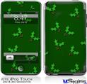 iPod Touch 2G & 3G Skin - Holly Leaves on Green