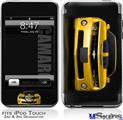 iPod Touch 2G & 3G Skin - 2010 Chevy Camaro Yellow - Black Stripes