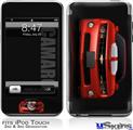 iPod Touch 2G & 3G Skin - 2010 Chevy Camaro Victory Red - White Stripes