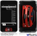 iPod Touch 2G & 3G Skin - 2010 Chevy Camaro Victory Red - Black Stripes