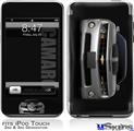 iPod Touch 2G & 3G Skin - 2010 Chevy Camaro Silver - Black Stripes
