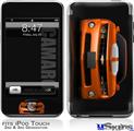 iPod Touch 2G & 3G Skin - 2010 Chevy Camaro Orange - White Stripes