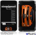 iPod Touch 2G & 3G Skin - 2010 Chevy Camaro Orange - Black Stripes