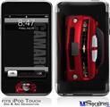 iPod Touch 2G & 3G Skin - 2010 Chevy Camaro Jeweled Red - White Stripes