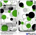iPod Touch 2G & 3G Skin - Lots of Dots Green on White