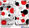 iPod Touch 2G & 3G Skin - Lots of Dots Red on White