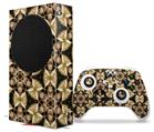 WraptorSkinz Skin Wrap compatible with the 2020 XBOX Series S Console and Controller Leave Pattern 1 Brown (XBOX NOT INCLUDED)