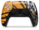 WraptorSkinz Skin Wrap compatible with the Sony PS5 DualSense Controller Baja 0040 Orange (CONTROLLER NOT INCLUDED)