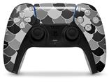 WraptorSkinz Skin Wrap compatible with the Sony PS5 DualSense Controller Scales Black (CONTROLLER NOT INCLUDED)