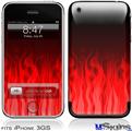 iPhone 3GS Skin - Fire Flames Red