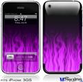 iPhone 3GS Skin - Fire Flames Purple