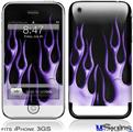 iPhone 3GS Skin - Metal Flames Purple