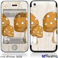 iPhone 3GS Skin - Mushrooms Orange