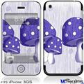 iPhone 3GS Skin - Mushrooms Purple