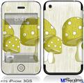 iPhone 3GS Skin - Mushrooms Yellow