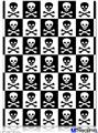Poster 18"x24" - Skull Checkerboard