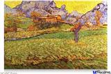 Poster 36"x24" - Vincent Van Gogh A Meadow in the Mountains Le Mas de Saint-Paul