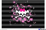 Poster 36"x24" - Pink Bow Skull