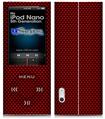 iPod Nano 5G Skin - Carbon Fiber Red