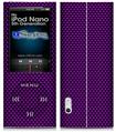 iPod Nano 5G Skin - Carbon Fiber Purple