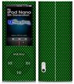 iPod Nano 5G Skin - Carbon Fiber Green