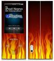 iPod Nano 5G Skin - Fire Flames on Black