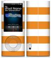 iPod Nano 5G Skin - Psycho Stripes Orange and White
