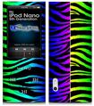 iPod Nano 5G Skin - Rainbow Zebra